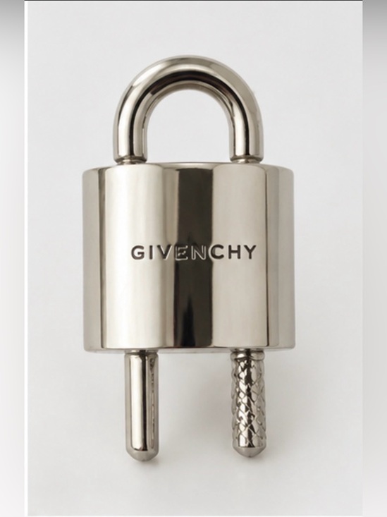 Givenchy Jewelry - Givenchy silver u lock ring size 50/5.5 brand new unisex